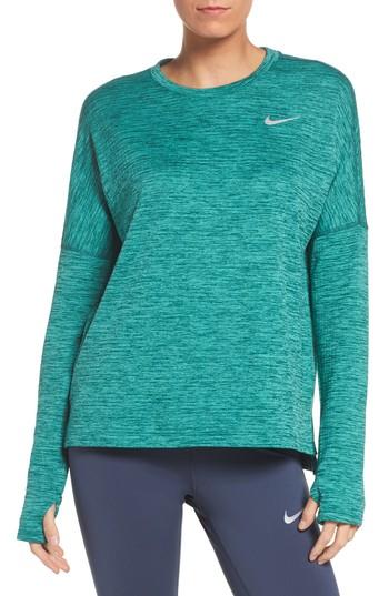Women's Nike Therma Sphere Element Running Top - Green