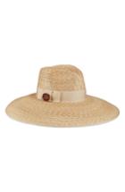 Women's Gucci Crystal Embellished Wide Brim Straw Hat -