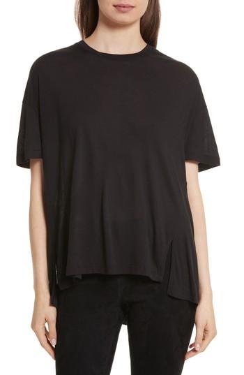 Women's Vince Drapey Crew Tee - Black