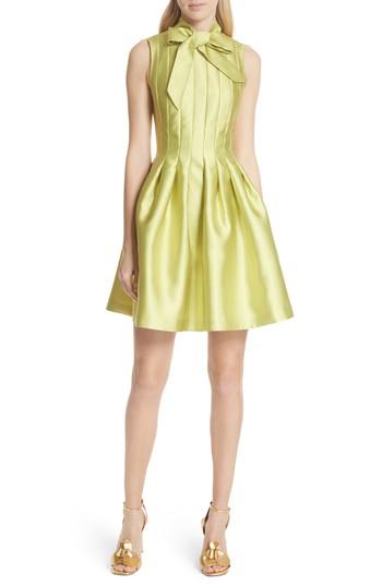 Women's Ted Baker London Bow Neck Skater Dress - Green