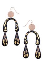 Women's Nakamol Design Arch Leaf Earrings