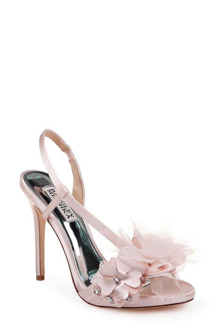 Women's Badgley Mischka Forever Flower Sandal M - Pink