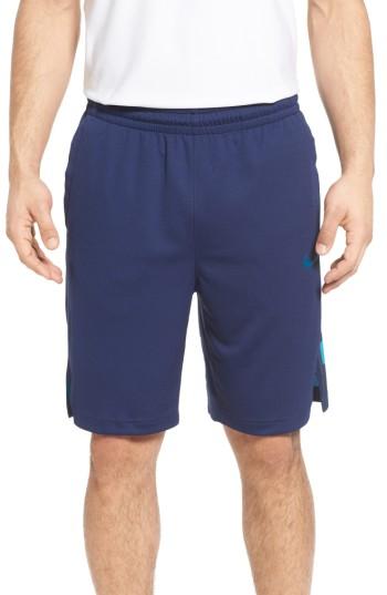 Men's Nike Elite Stripe Basketball Shorts, Size - Blue