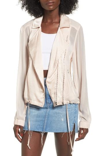 Women's Blanknyc Mixed Media Moto Jacket