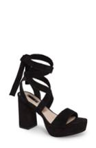 Women's Topshop Leonardo Lace-up Platform Sandal .5us / 37eu - Black