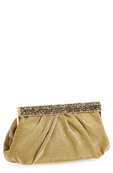 Natasha Couture Crystal Bar Clutch -