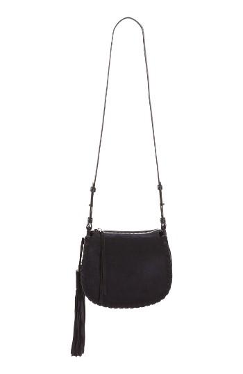 Allsaints Mori Suede Crossbody Bag - Blue