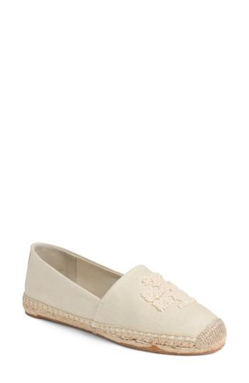 Women's Tory Burch Elisa Espadrille Flat .5 M - Ivory