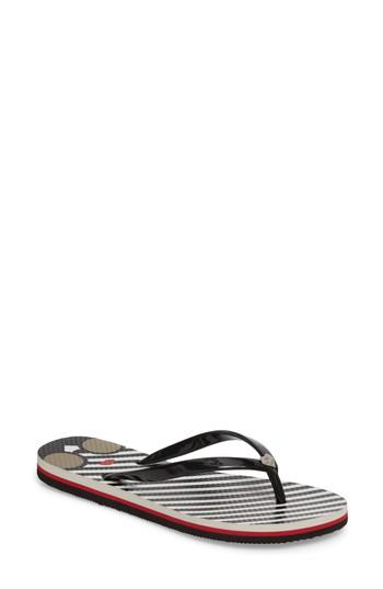 Women's Alice + Olivia Eva Flip-flop M - Black