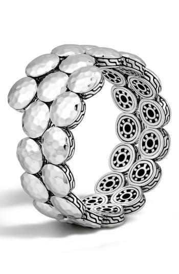 Women's John Hardy 'dot' Disc Double Coil Bracelet