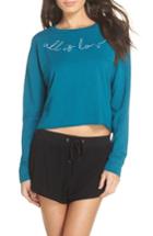 Women's Junk Food All Is Love Sweatshirt - Blue/green