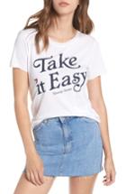 Women's Tommy Jeans Tjw Take It Easy Graphic Tee, Size - White