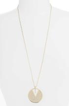 Women's Vince Camuto Crystal Pave Disc Necklace
