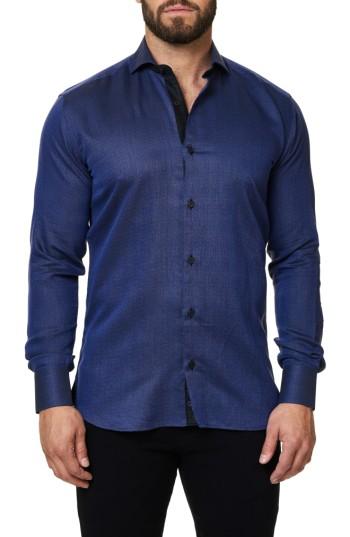 Men's Maceoo Trim Fit Sport Shirt (s) - Purple