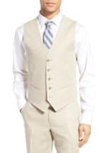 Men's Nordstrom Men's Shop Trim Fit Solid Linen Vest