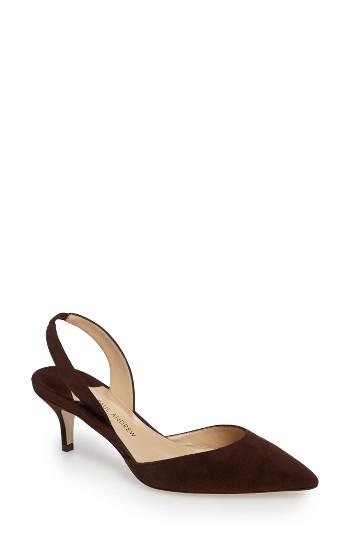 Women's Paul Andrew 'rhea' Slingback Pump .5us / 36.5eu - Brown