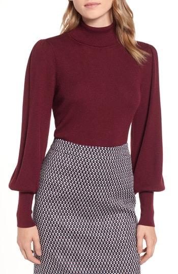 Women's J.crew Balloon Sleeve Turtleneck Sweater