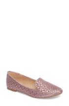 Women's Topshop Sasha Textured Woven Loafer .5us / 37eu M - Pink