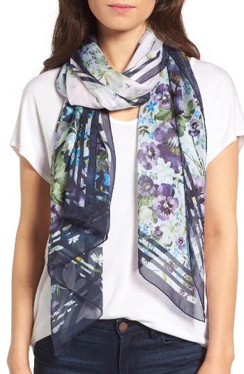 Women's Ted Baker London Esmai Enchantment Floral Silk Scarf