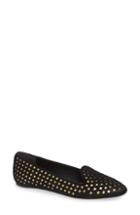 Women's Tory Burch Olympia Star Genuine Calf Hair Loafer M - Black