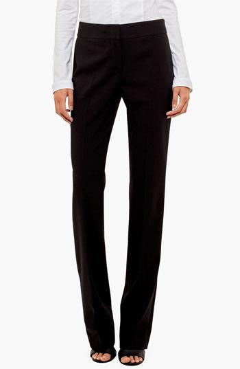 Women's Akris Punto 'madison' Straight Leg Wool Trousers