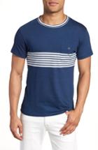 Men's Todd Snyder Engineered Indigo Stripe T-shirt - Blue