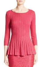 Women's St. John Collection Chriag Sequin Knit Peplum Top