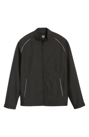 Men's Cutter & Buck Beacon Weathertec Wind & Water Resistant Jacket - Black