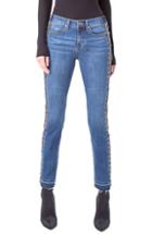 Women's Liverpool Colette Embellished Ankle Jeans - Blue