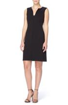 Women's Catherine Catherine Malandrino 'linden' Split Neck Sheath Dress