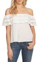 Women's 1.state Ruffle Off The Shoulder Top, Size - White
