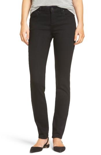 Petite Women's Kut From The Kloth Diana Stretch Skinny Jeans P - Black