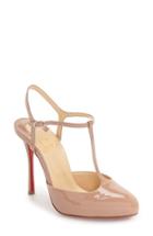 Women's Christian Louboutin Pam T-strap Pump