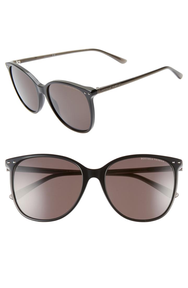 Women's Bottega Veneta 56mm Sunglasses - Black