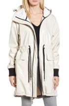 Women's Sosken Fawn Patent Hooded Raincoat /2 - Grey