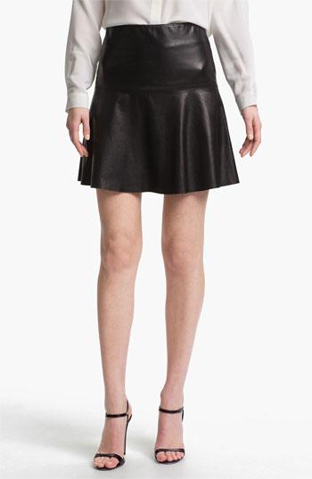 Vince Leather Skirt