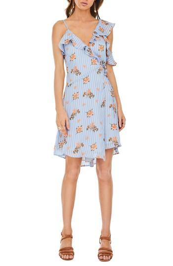 Women's Astr The Label Josie Ruffle Dress - Blue