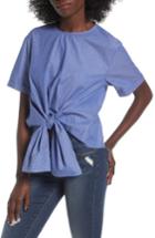 Women's Bp. Tie Front Blouse, Size - Blue