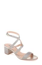 Women's Badgley Mischka Storm Block Heel Sandal M - Metallic