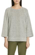 Women's Eileen Fisher Twisted Terry Top, Size - Grey