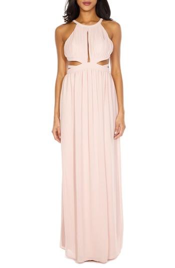 Women's Tfnc Evanthe Cutout Chiffon Gown - Pink