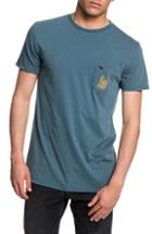 Men's Quiksilver Gettin' Barreled Graphic Pocket T-shirt - Blue