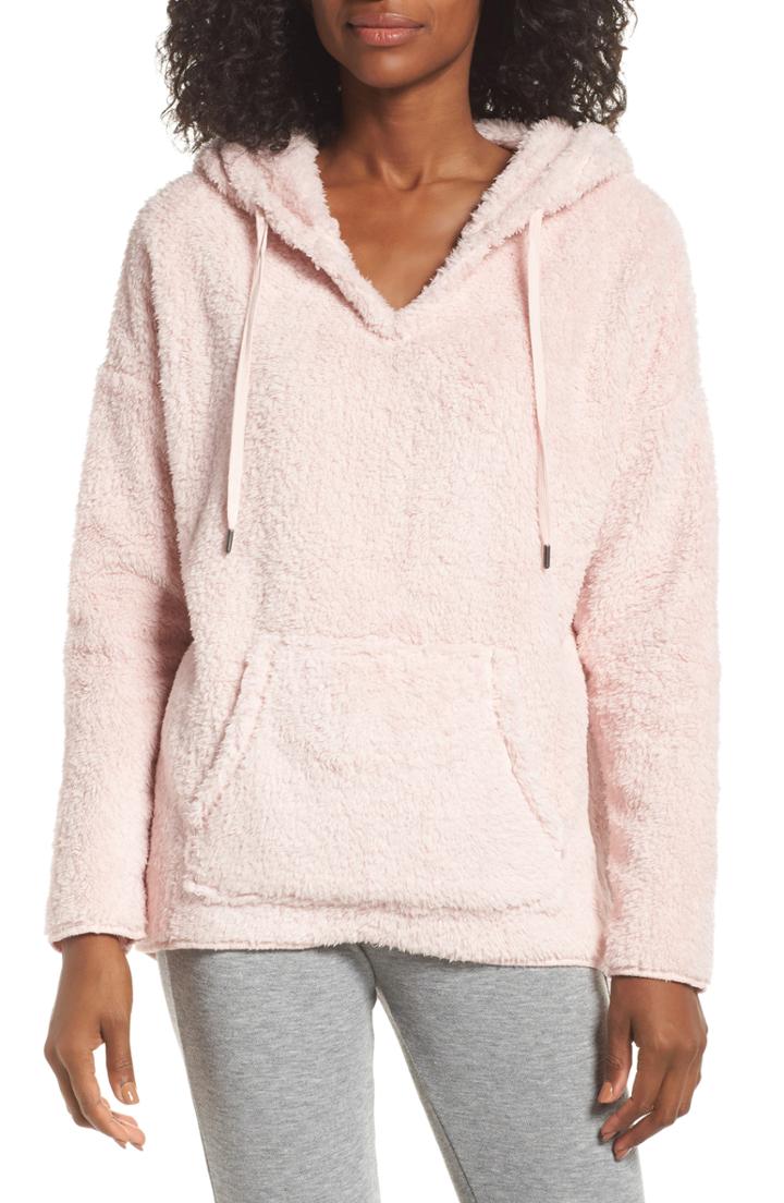 Women's Pj Salvage Velour Lounge Hoodie - Pink