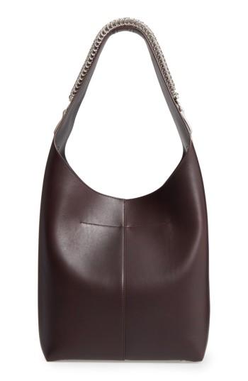 Alexander Wang Genesis Box Chain Suede Hobo - Brown
