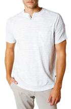 Men's Good Man Brand Slim Fit Stripe T-shirt - White