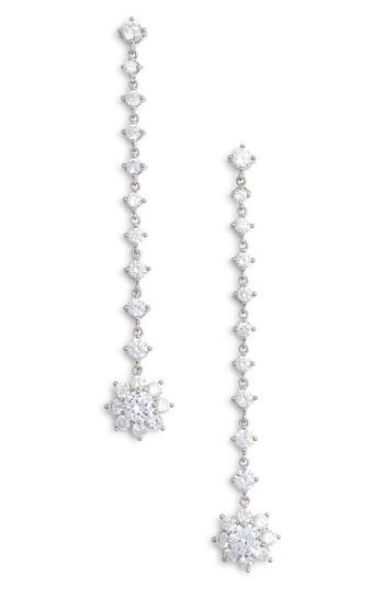 Women's Nina Small Flower Linear Drop Earrings