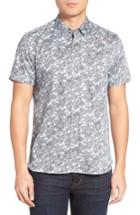 Men's Ted Baker London Kryko Extra Slim Fit Print Sport Shirt (l) - Blue