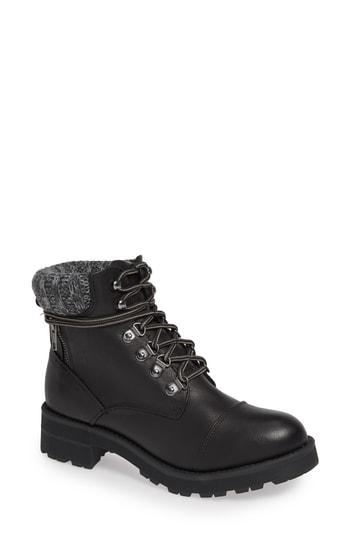 Women's Mia Windy Combat Boot M - Black