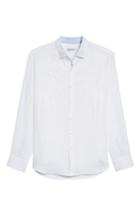 Men's Tommy Bahama Down The Isle Regular Fit Silk Blend Sport Shirt, Size - White