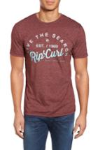 Men's Rip Curl Shred City Short Sleeve T-shirt - Burgundy